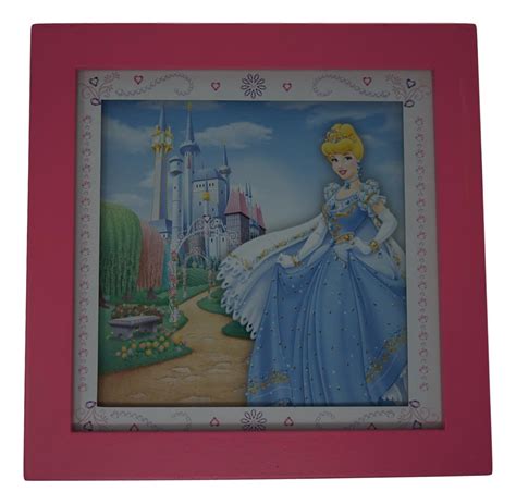Disney Princess Framed Wall Art 10x10 Cinderella