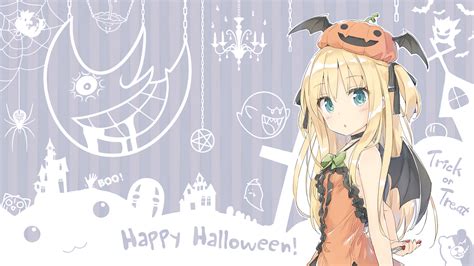Download Happy Halloween Anime Halloween Hd Wallpaper