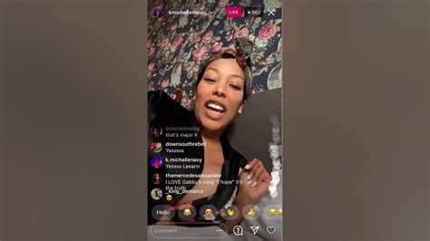 K Michelle Instagram Live January 11 2021 Youtube