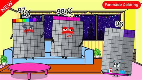 Oh No Numberblocks 97 98 Is Sick Numberblocks Fanmade Coloring Story
