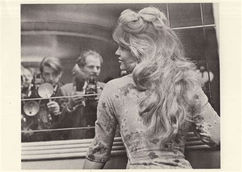 brigitte bardot with paparazzi rare glamour real photo postcard