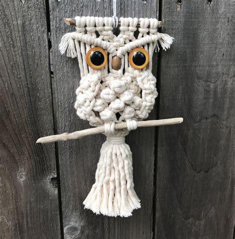 Macrame Owl Tutorial Learn To Macrame Adorable Owl Pattern Diy Do It Yourself Pdf