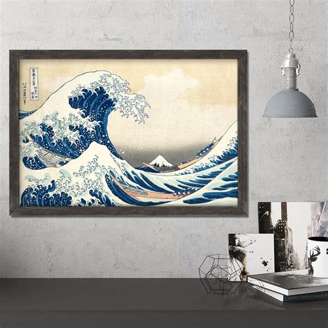 The Great Wave off Kanagawa Japanese Wave Print Japanese | Etsy | Hokusai great wave, Great wave 