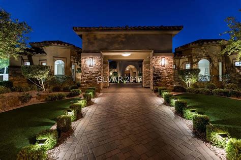 A one story house plan can be a cozy cottage or a luxury spanish villa; One Story Homes for Sale in Las Vegas Gated Communities ...
