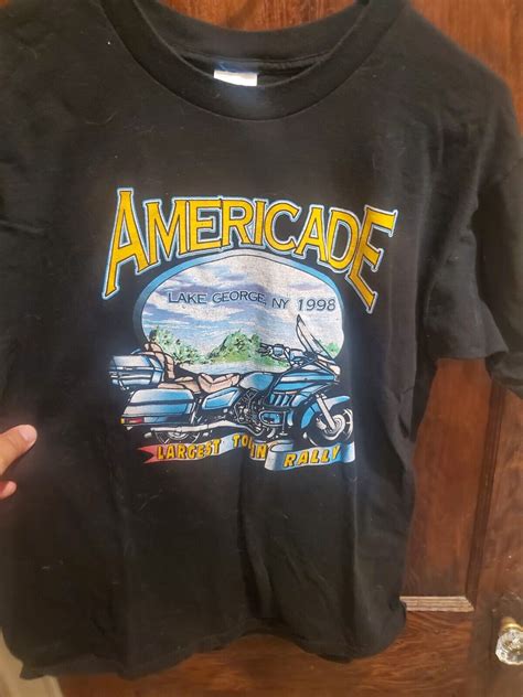 1998 Americade Motorcycle Rally Tshirt Lake Georgeny Gem