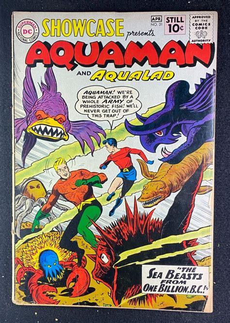 Showcase 1956 31 Vg 45 2nd App Aquaman Aqualad Nick Cardy Art