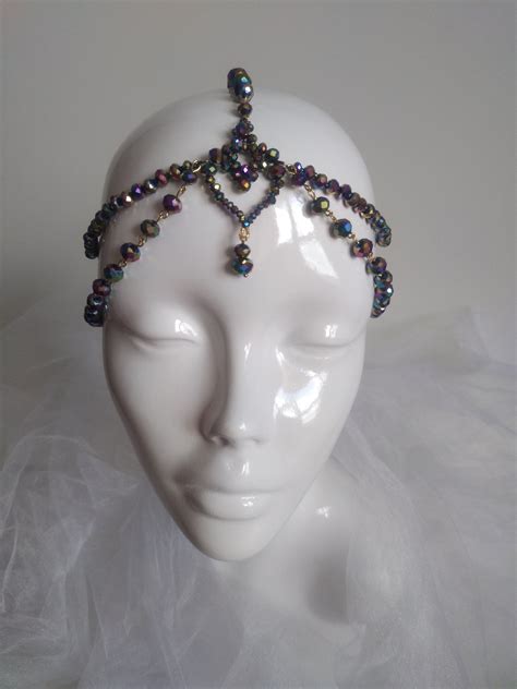 Colorful Hair Jewelry Rainbow Headpiece Festival Jewelry Etsy