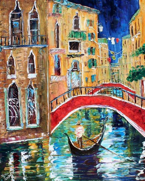 Venice Print On Watercolor Paper Made From Image Of Past Painting By