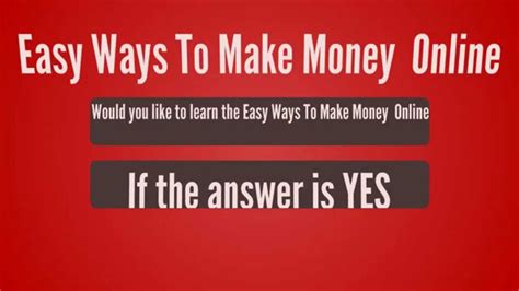 How to make money online: Easy Ways To Make Money Online - YouTube