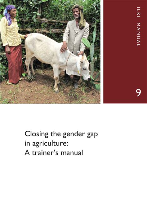 Closing The Gender Gap In Agriculture A Trainers Manual By Kathleen E Welcome To Aesa