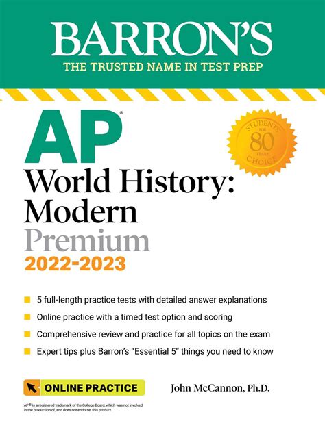 Pdf Ebook Barrons Ap World History Modern Premium 2022 2023