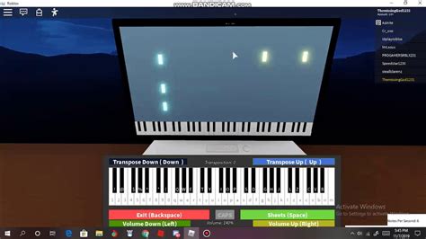 Play Giorno S Theme In Roblox Vitural Piano Youtube