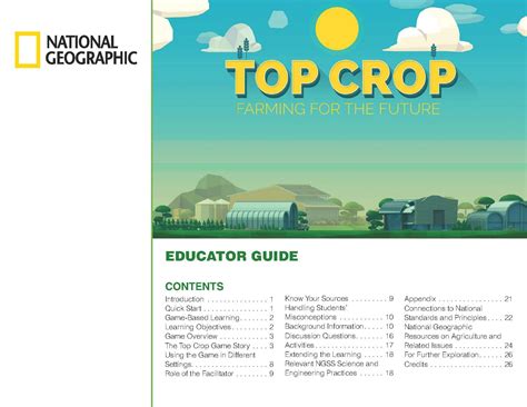 Top Crop Farming For The Future Educators Guide National Geographic