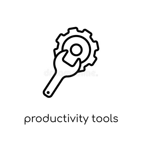 Productivity Tools Icon From Productivity Collection Stock Vector