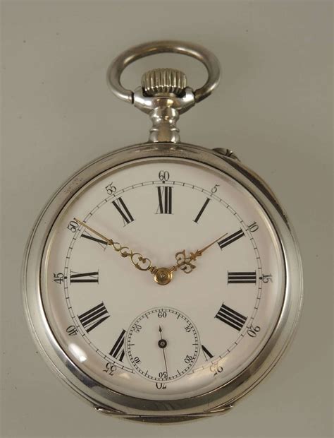 Longines Silver Pocket Watch C1900 In Antique Pocket Watches