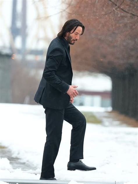 Keanu Reeves John Wick Chapter 4 Black Suit Movie Jackets