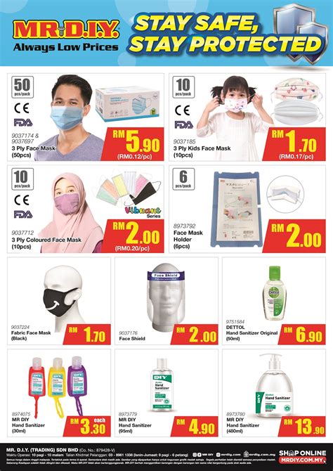 ✅ 100% enjoy an extra rm10 off when you shop by using this mr.diy… get losuncare transparent face shield mask at rm7.90 only on mr.diy. MR.DIY Stay Safe Stay Protected (East Malaysia) | MR.DIY ...
