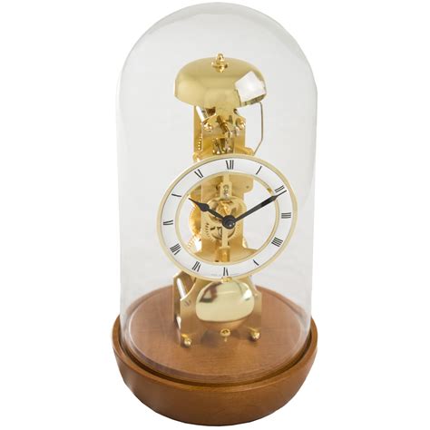 Hermle Bronx Mantel Clock Made In Germanywalnut Clock Mantel