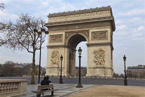 Arco Del Trionfo Parigi Francia Fotografia Stock Immagine Di