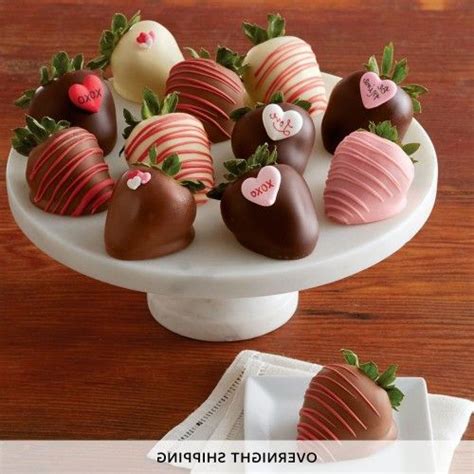 Valentine Day Treat With Chocolate Covered Strawberries For Valentines