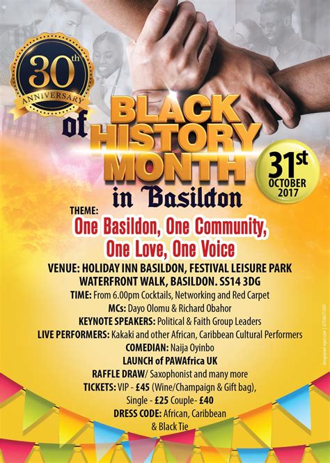 30th Anniversary Of Black History Month Celebrations In