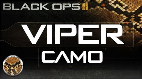 Black Ops 2 Viper Camo On All Weapons Viper Personalization Pack