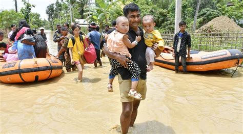 Assam Floods More Than 6 Lakh Affected Death Toll Rises To 9 North East India News The