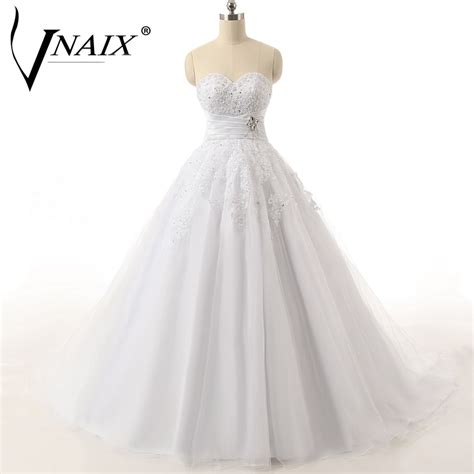 Vnaix Ww1114 Organza Lace Applique Beading Crystal Sequined Pleat