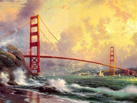 Golden Gate Bridge San Fra Thomas Kinkade Seascape