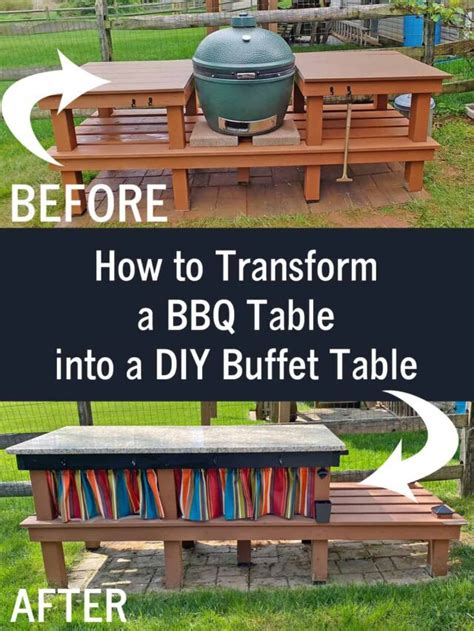 How To Transform A Bbq Table Into A Diy Buffet Table Sabrinas Organizing
