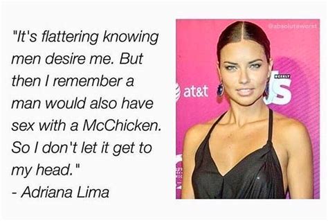 The Adriana Lima Quote About The Guy Who Fucked A Mcchicken Is Fake