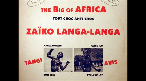 Zaïko Langa Langa Tangiavis 1980 Youtube