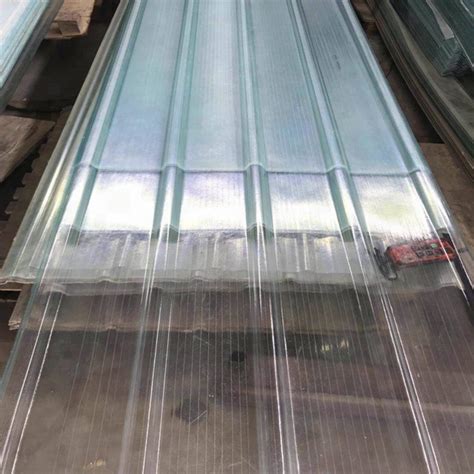 Transparent Plastic Fiber Glass Sheet Balcony Roof Cover China Factory Price Corrugated FRP