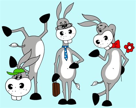 Funny Cartoon Donkey Vector Art Download Free Vector Art Free Vectors