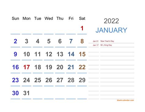 Calendar Excel Template 2022 Customize And Print