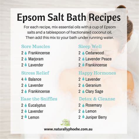 Epsom Bath Recipes With Essential Oils Bath Salts Essential Oils