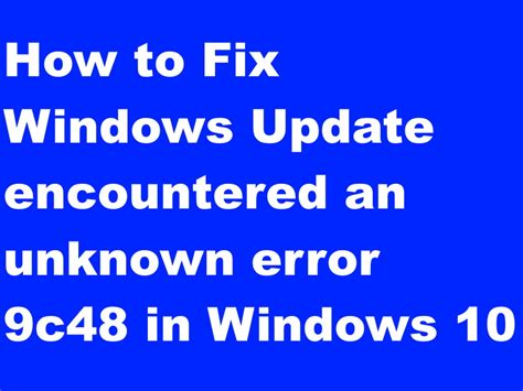 How To Fix Error Encountered Issue In A Windows 11 Update All Vrogue
