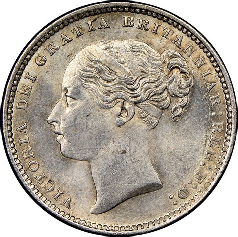 Great Britain 1886 1 One Shilling Ag 925 92 Silver Km 7344 Coin