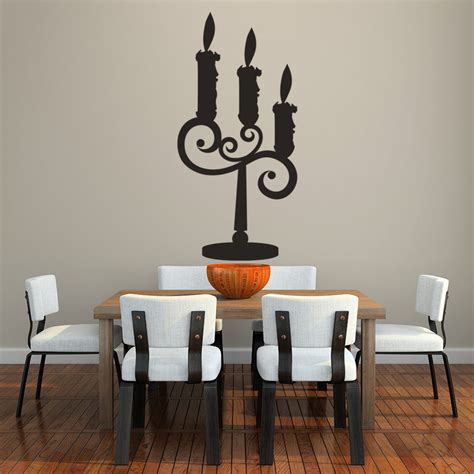As decorative elements the contrast of dark and light areas gives definition to the object. Triple Tier Candle Stick Holder Wall Sticker Decorative ...