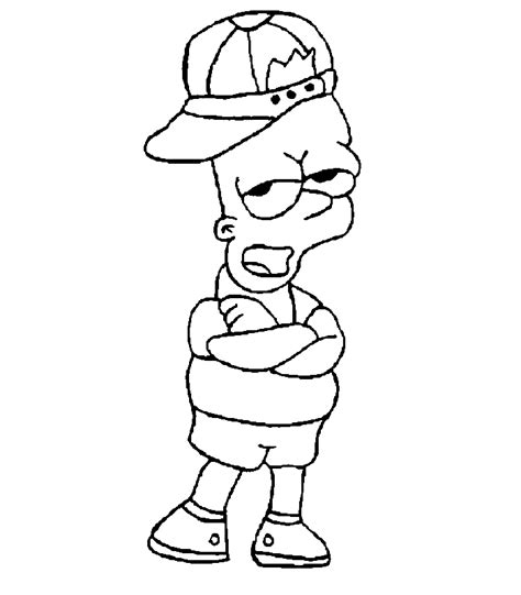 Simpsons Coloring Pages To Print Out Coloring Home