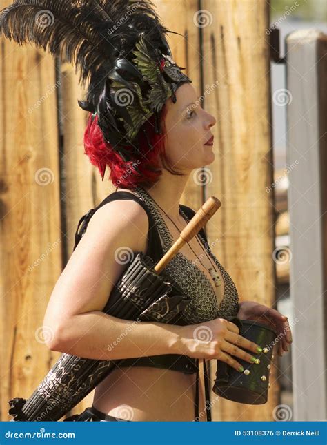 A Costumed Participant At The Arizona Renaissance Festival Editorial Photo Image Of Desirable