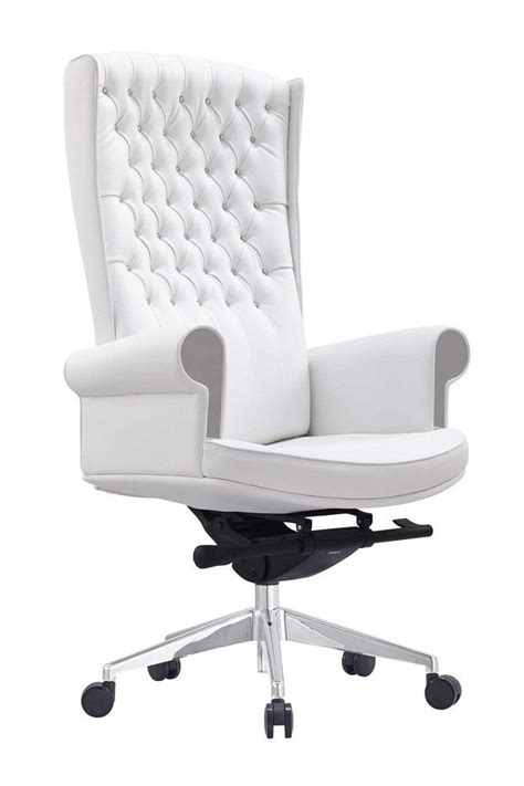 Check out our modern desk chair selection for the very best in unique or custom, handmade pieces from our desk chairs shops. Whiteline Napoleon Executive High Back Office Chair ...