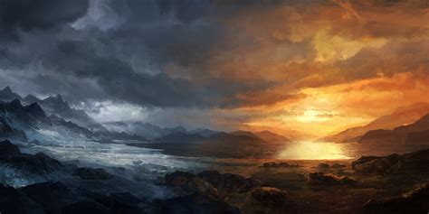 Ice And Fire By Merl1ncz On Deviantart
