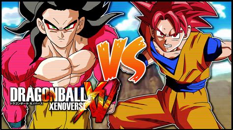 Dragonball Xenoverse Ssj4 Goku Vs Ssj God【hd】 Youtube