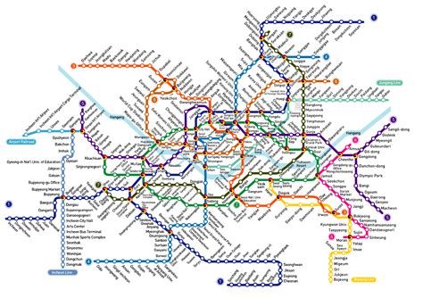 Simple Seoul Subway Map