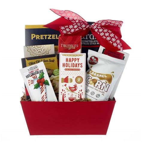 Canada is among the many countries. Holiday Candy Cane Christmas Gift Basket - Simontea Gifts ...