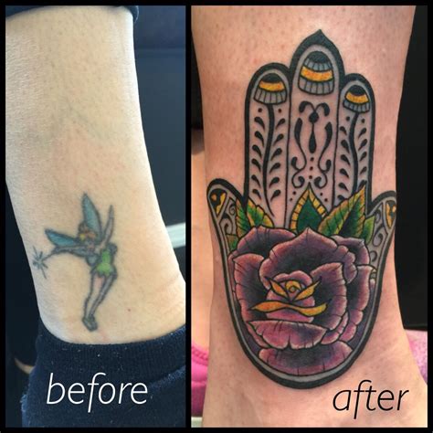 Hamsa Tattoo Cover Up Done By Oksana Weber Trend Girl Tattoo