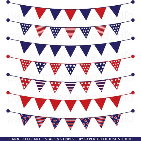Red White And Blue Banner Banner Clip Art Stars And Stripes Clipart