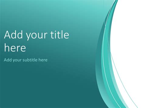 Turquoise Abstract Powerpoint Template Presentationgo