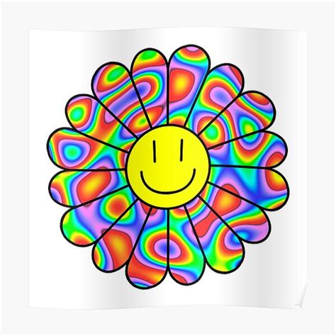 Psychedelic Smiley Face Posters Redbubble